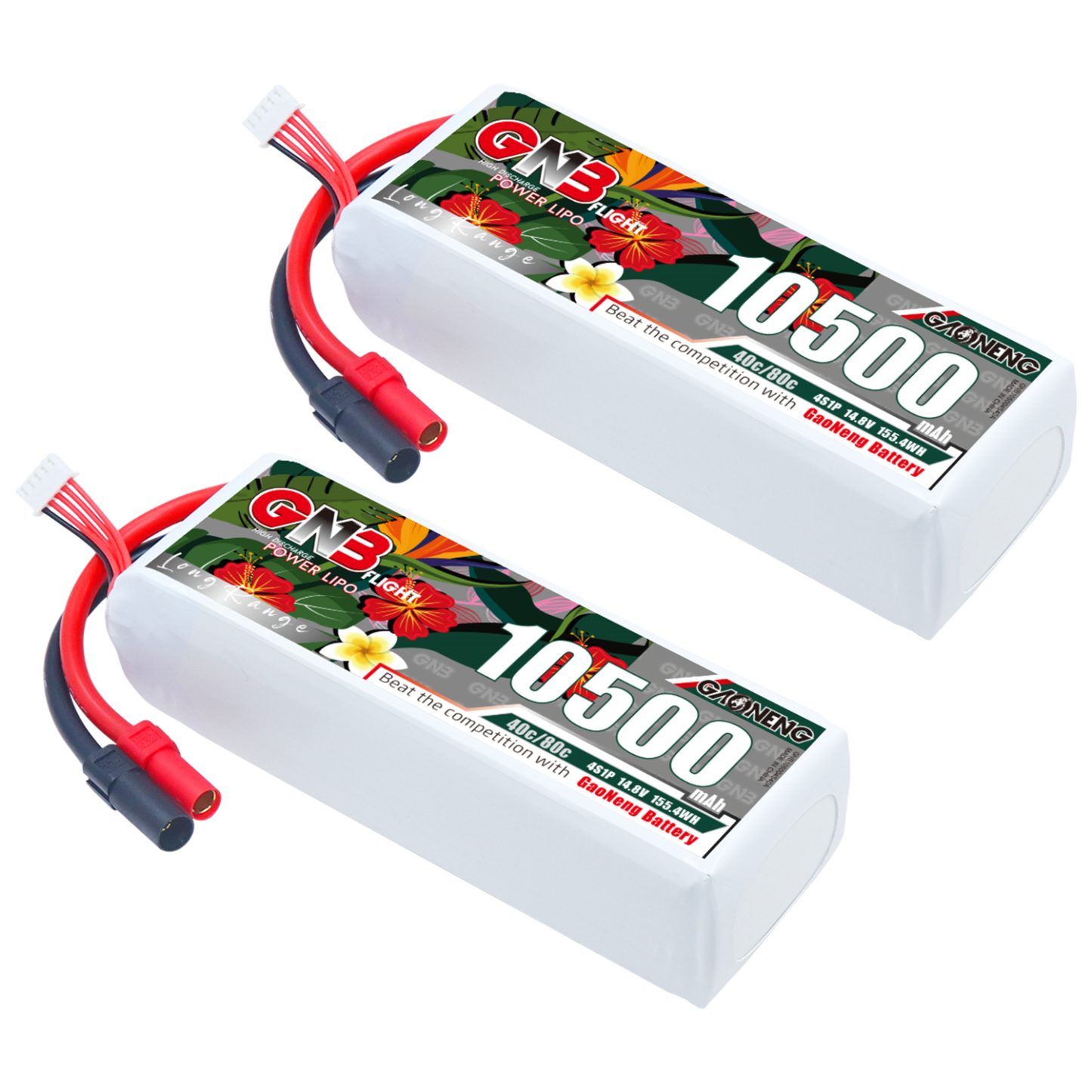 GAONENG GNB 4S 14.8V 10500mah 40C LiPo Battery XT150