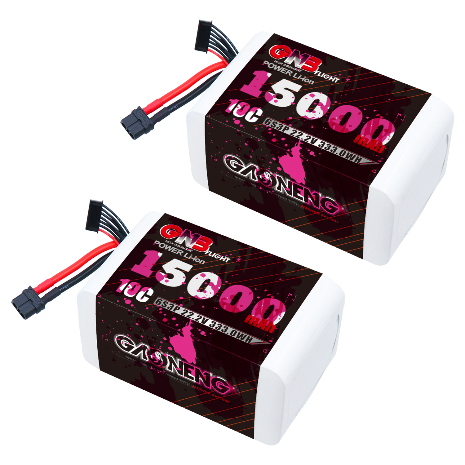 GAONENG GNB 6S 22.2V 15000mAh 10C XT60 Li-ion Battery made with Samsung 21700 50S