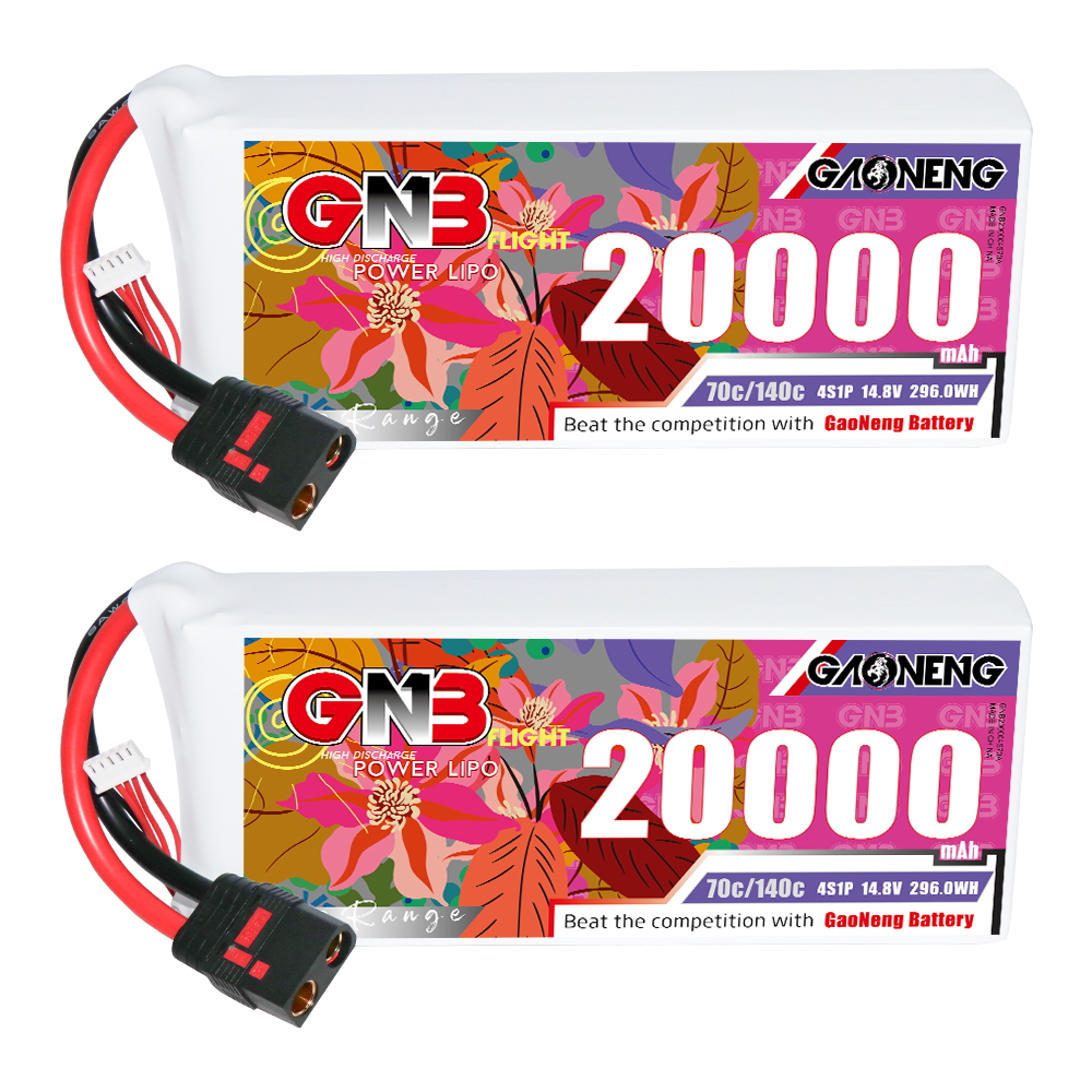 GAONENG GNB 4S1P 14.8V 20000mAh 70C RC LiPo Battery QS8