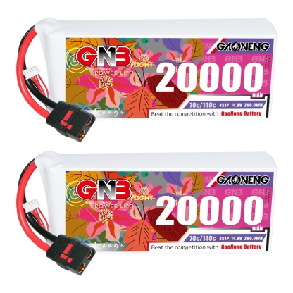 GAONENG GNB 4S1P 14.8V 20000mAh 70C RC LiPo Battery QS8