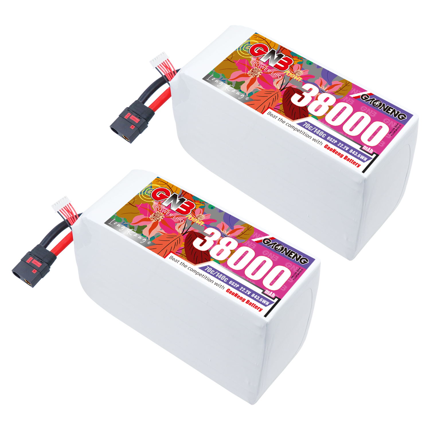 GAONENG GNB 6S2P 22.2V 38000mAh70C RC LiPo Battery QS8