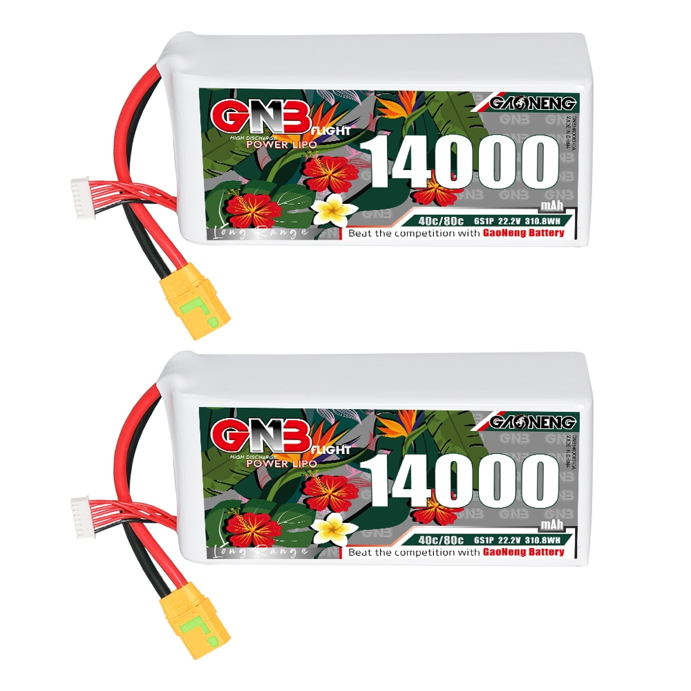 GAONENG GNB 4S1P 14.8V 14000mAh 40C RC LiPo Battery XT90S Anti-Spark