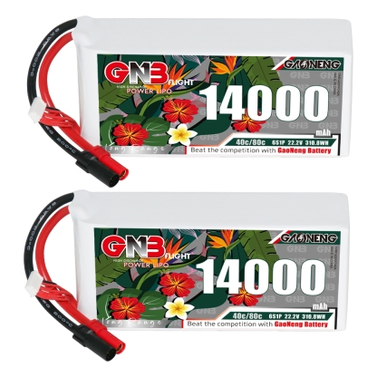 GAONENG GNB 6S1P 22.2V 14000mAh 40C RC LiPo Battery XT150