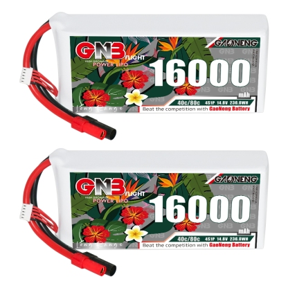 GAONENG GNB 4S1P 14.8V 16000mAh 40C RC LiPo Battery XT150