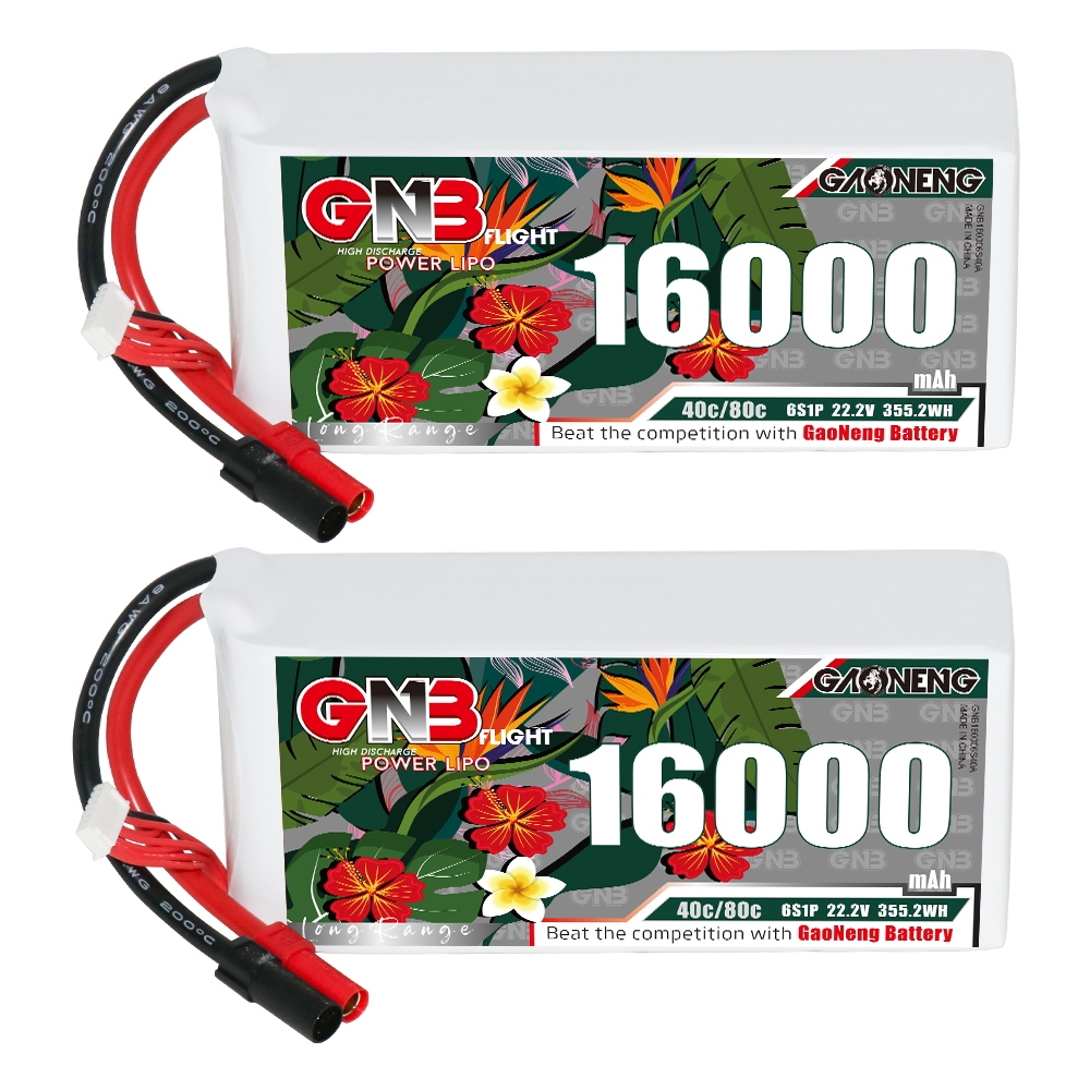 GAONENG GNB 6S1P 22.2V 16000mAh 40C RC LiPo Battery XT150
