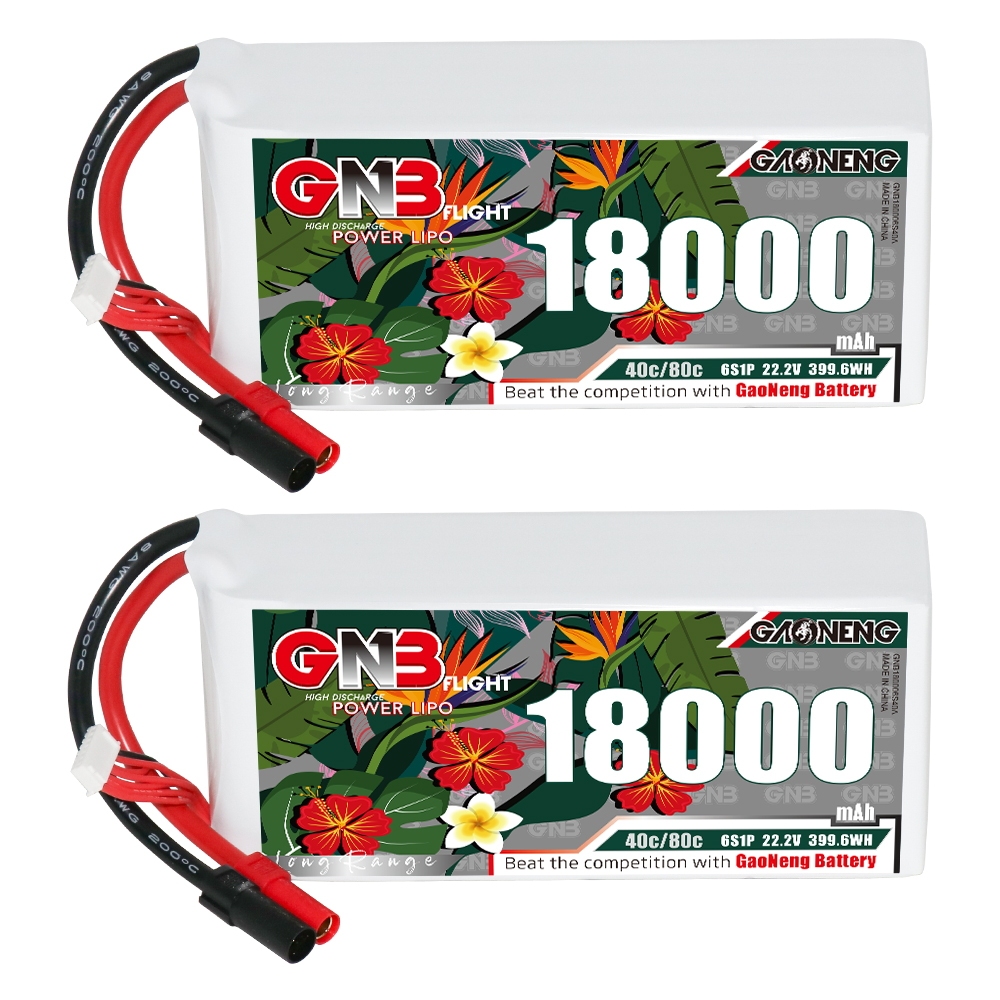 GAONENG GNB 6S1P 22.2V 18000mAh 40C RC LiPo Battery XT150