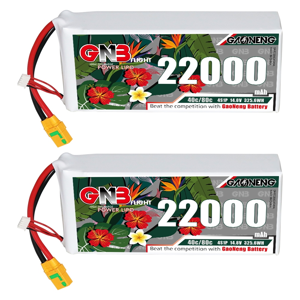 GAONENG GNB 4S1P 14.8V 22000mAh 40C RC LiPo Battery XT90S Anti-Spark