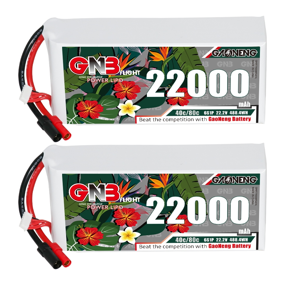GAONENG GNB 6S1P 22.2V 22000mAh 40C RC LiPo Battery XT150