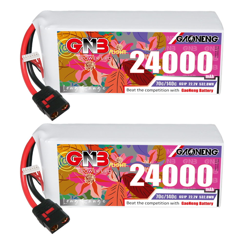 GAONENG GNB 6S1P 22.2V 24000mAh 70C RC LiPo Battery QS8