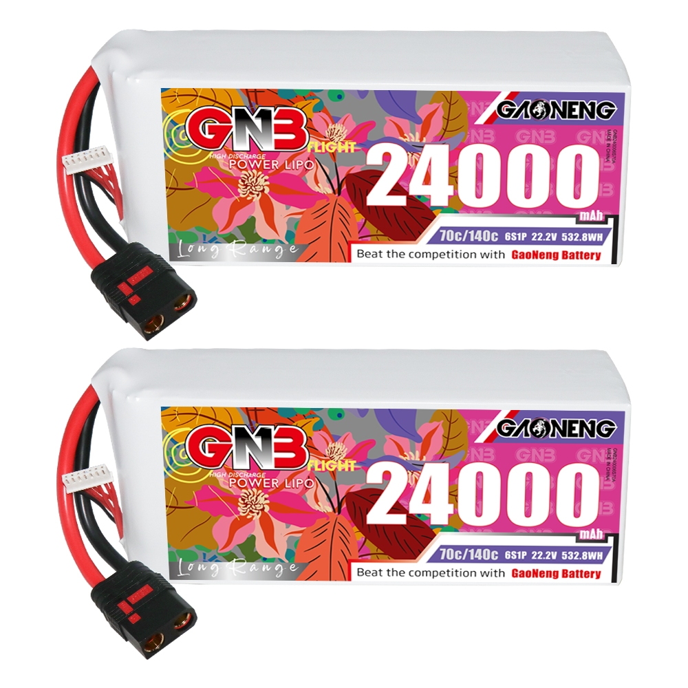 GAONENG GNB 6S1P 22.2V 24000mAh 70C RC LiPo Battery QS8
