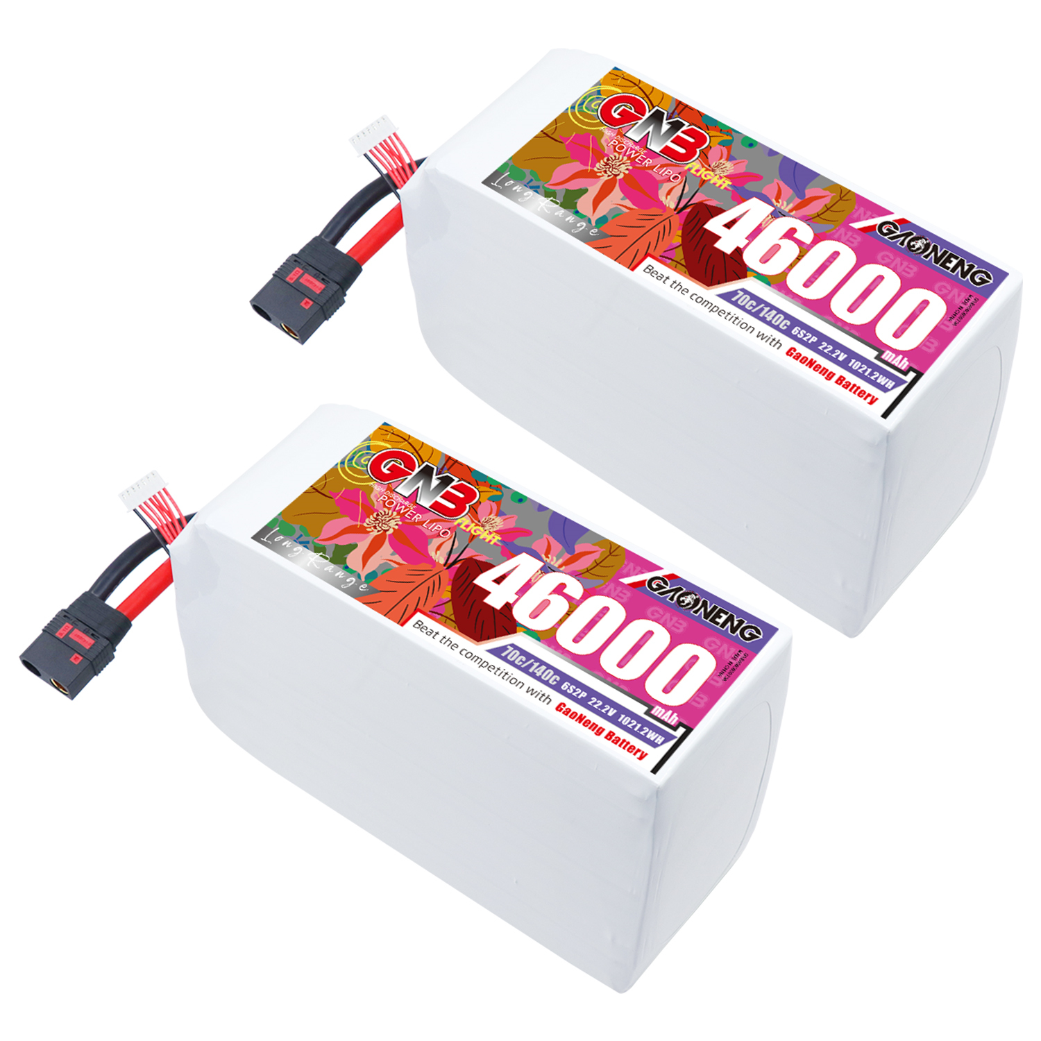 GAONENG GNB 6S2P 22.2V 46000mah 70C RC LiPo Battery QS8