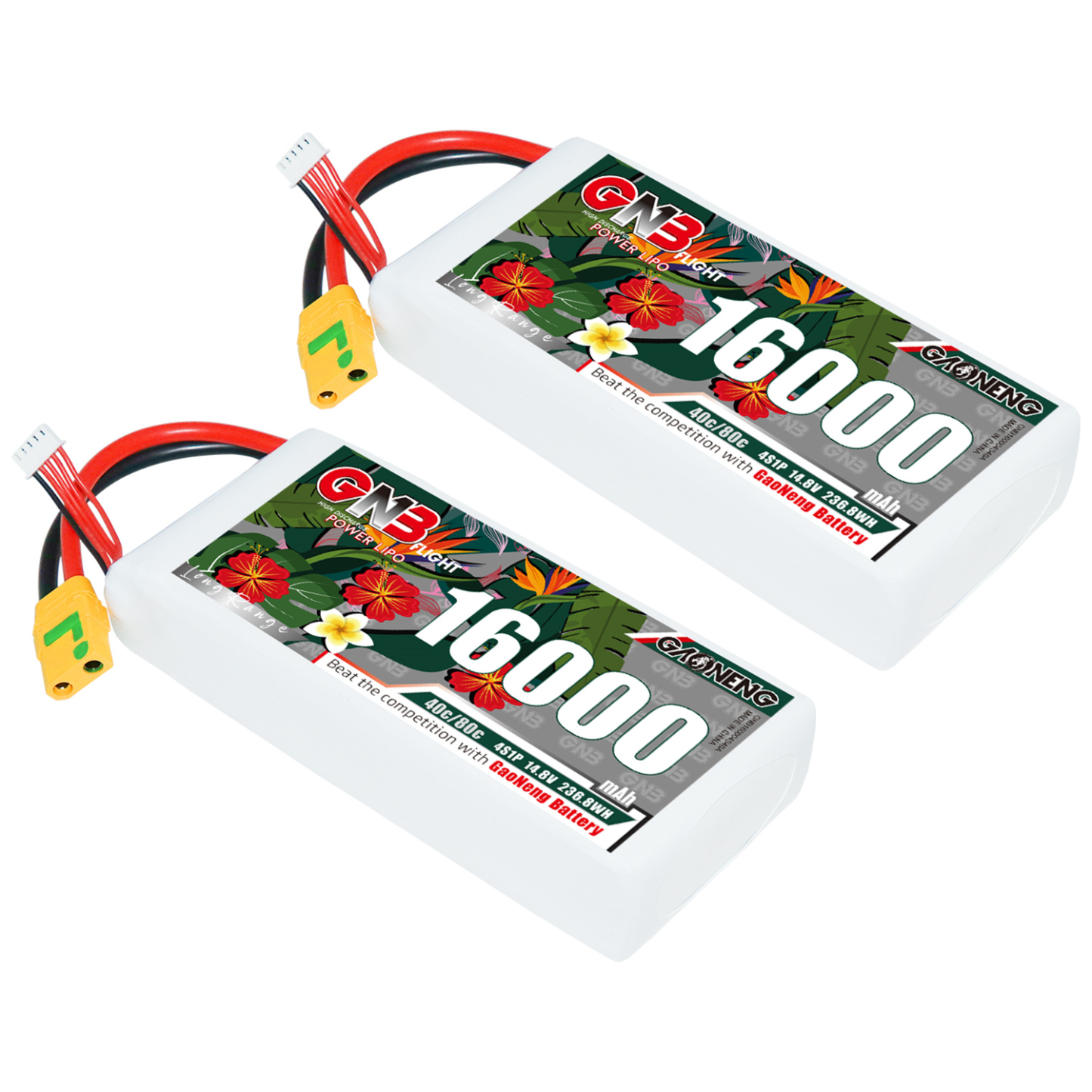 GAONENG GNB 4S1P 14.8V 16000mAh 40C RC LiPo Battery XT90S Anti-Spark