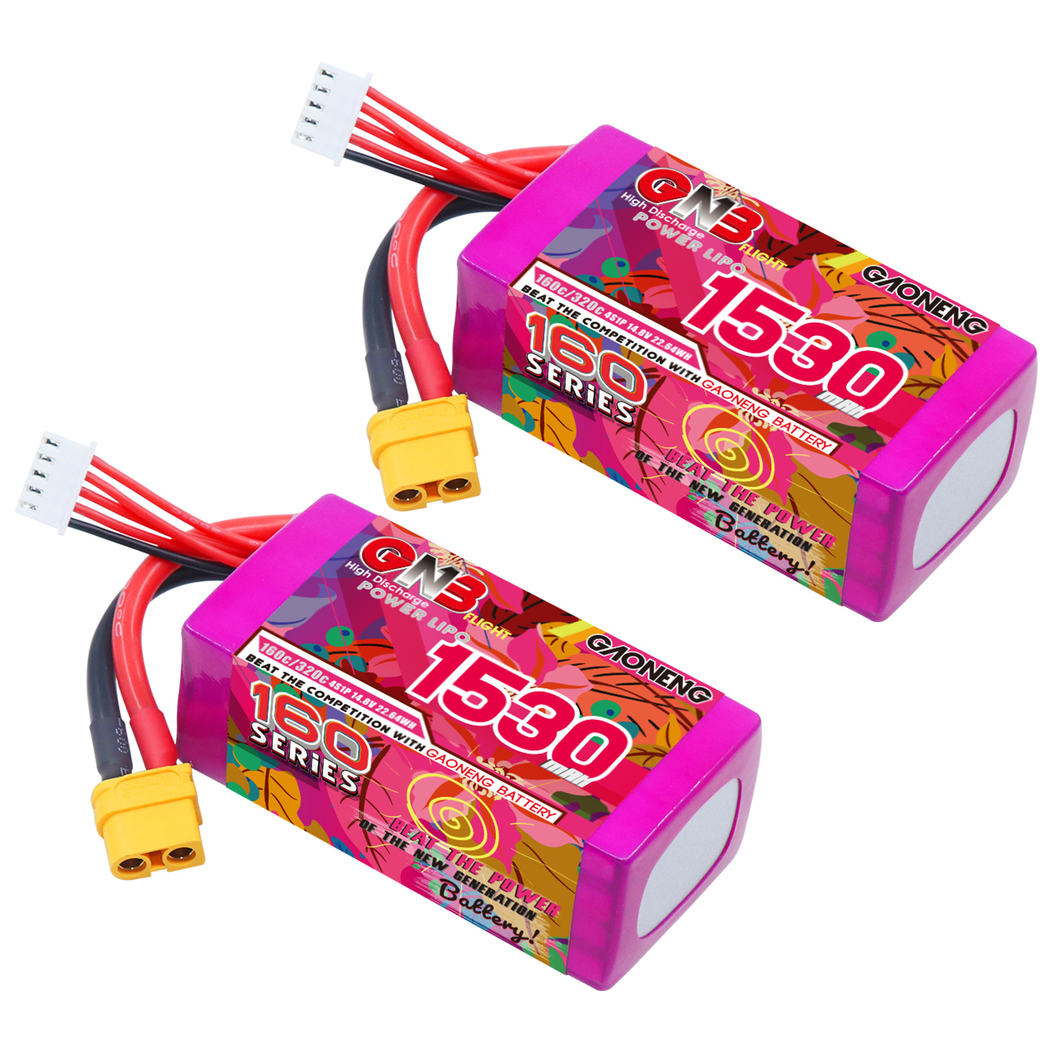 GAONENG GNB 4S 14.8V 1530mAh 160C XT60 LiPo Battery