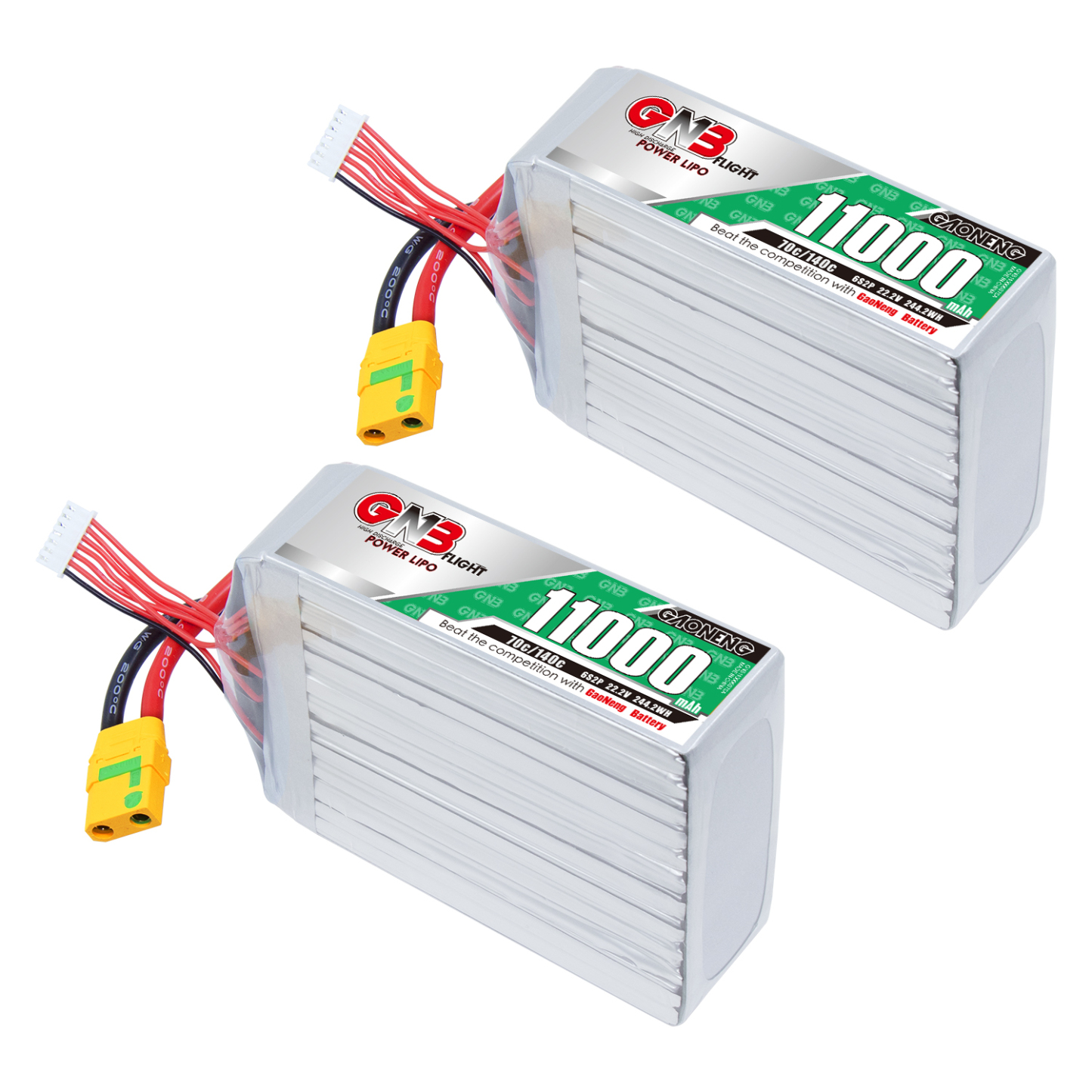 GAONENG GNB 6S 22.2V 11000mAh 11AH 70g RC LiPo Battery XT90S Anti Spark
