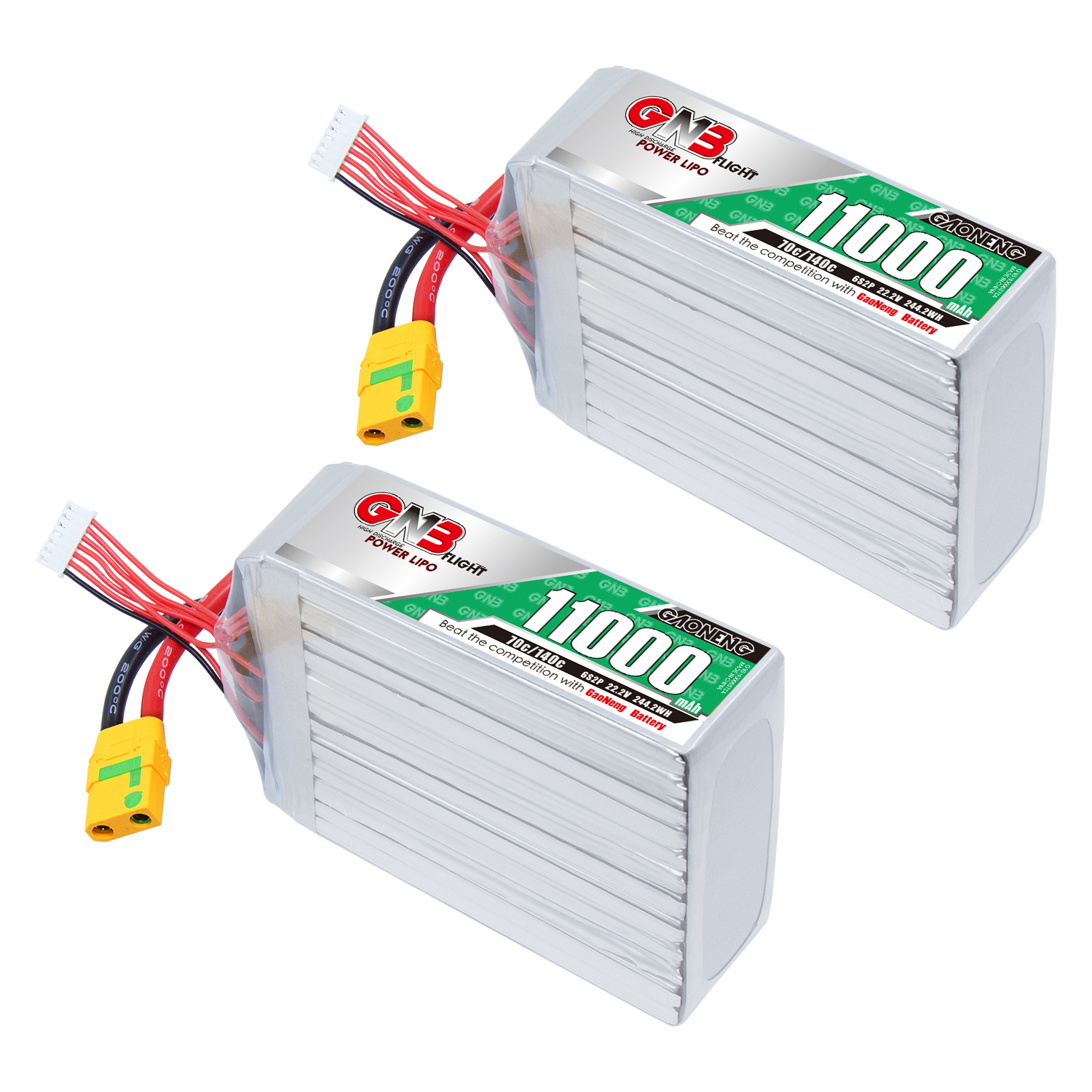 GAONENG GNB 6S 22.2V 11000mAh 11AH 70g RC LiPo Battery XT90S Anti Spark