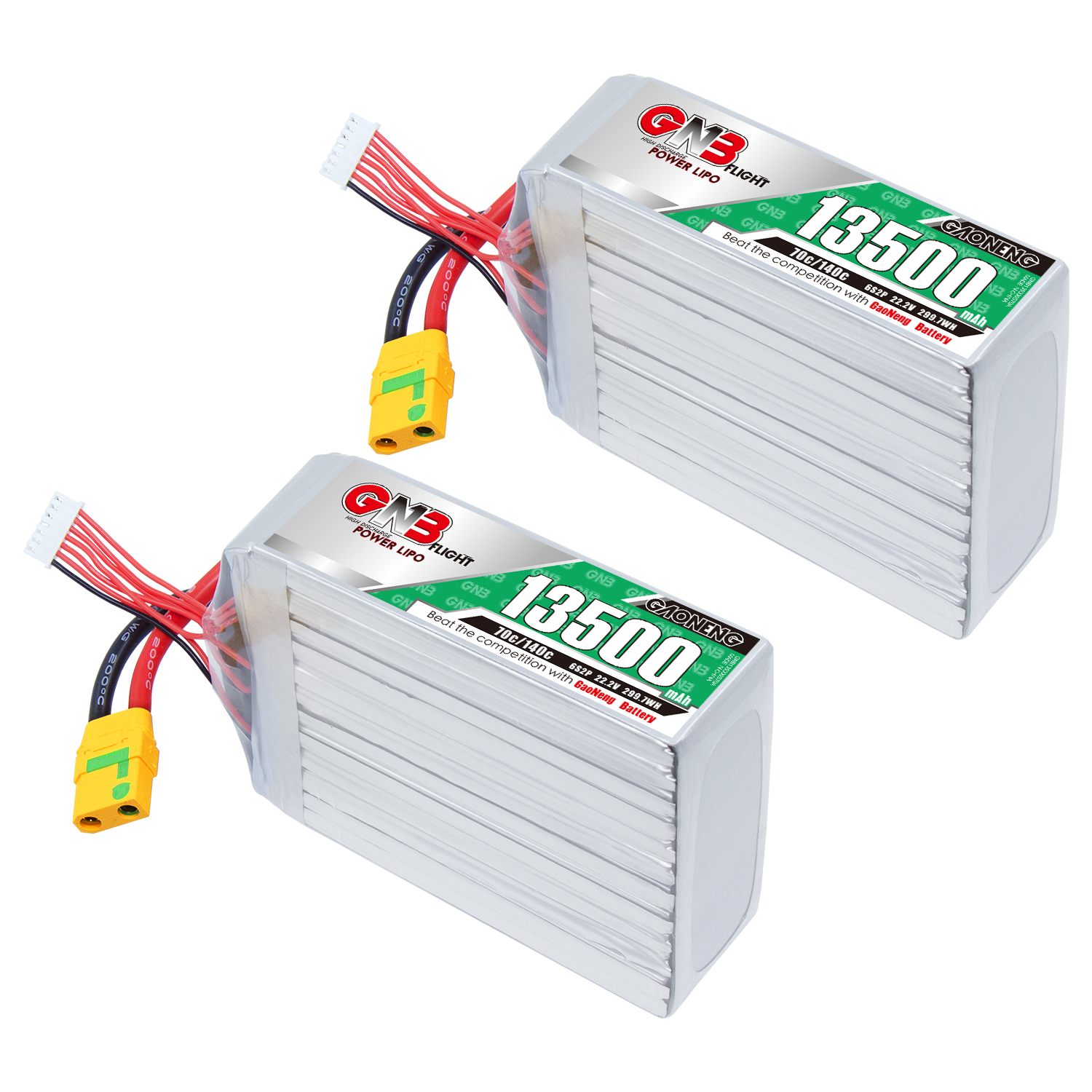 GAONENG GNB 6S 22.2V 13500mah 70g RC LiPo Battery XT90S Anti Spark