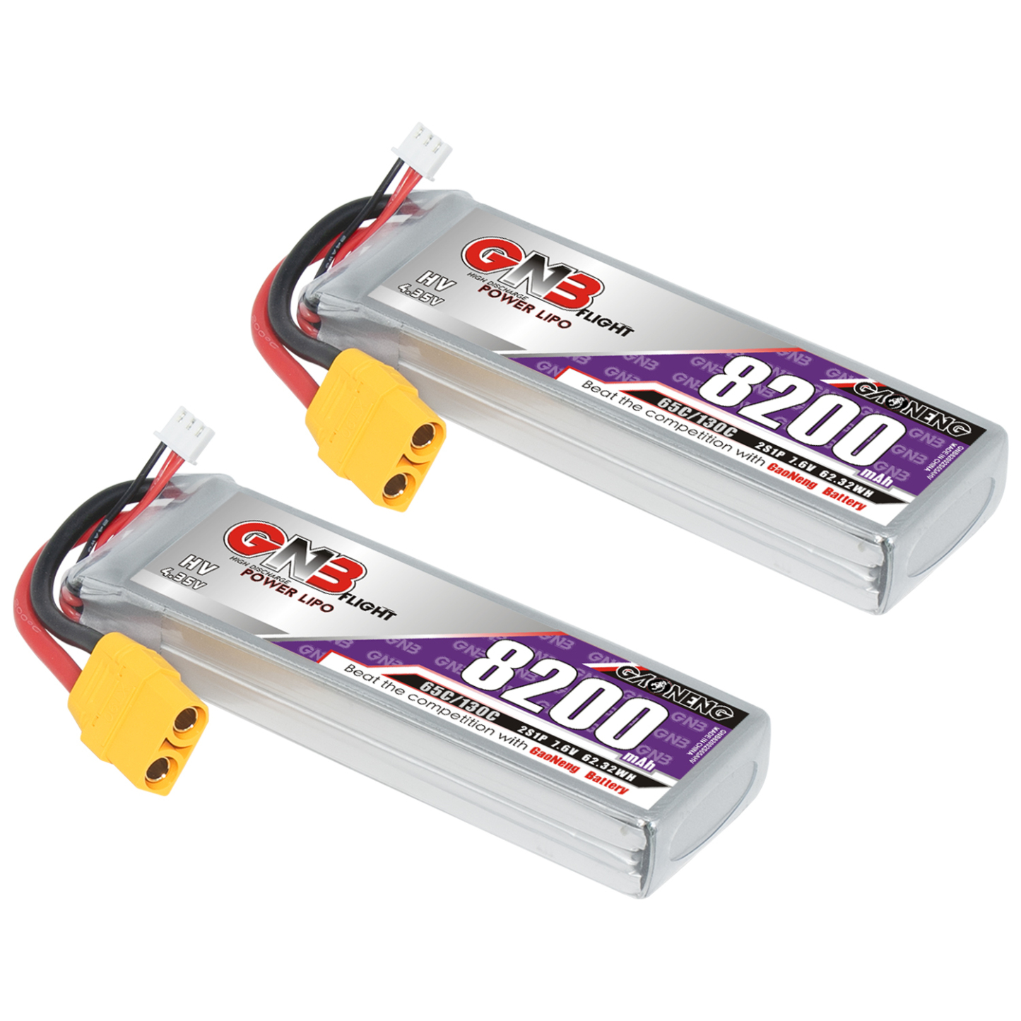 GAONENG GNB HV 2S 7.6V 8200mAh 65C XT90 LiPo Battery