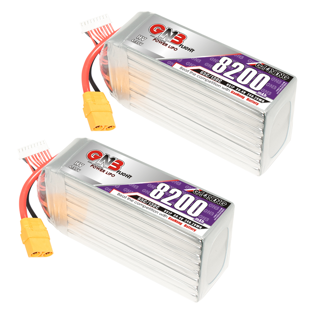 GAONENG GNB HV 8S 30.4V 8200mAh 65C XT90 LiPo Battery