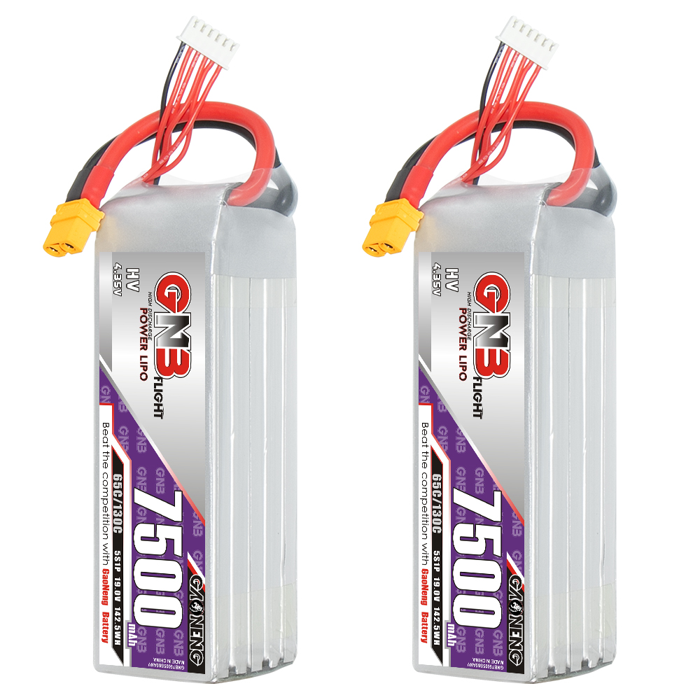 GAONENG GNB HV 5S 19V 7500mAh 65C XT60 LiPo Battery