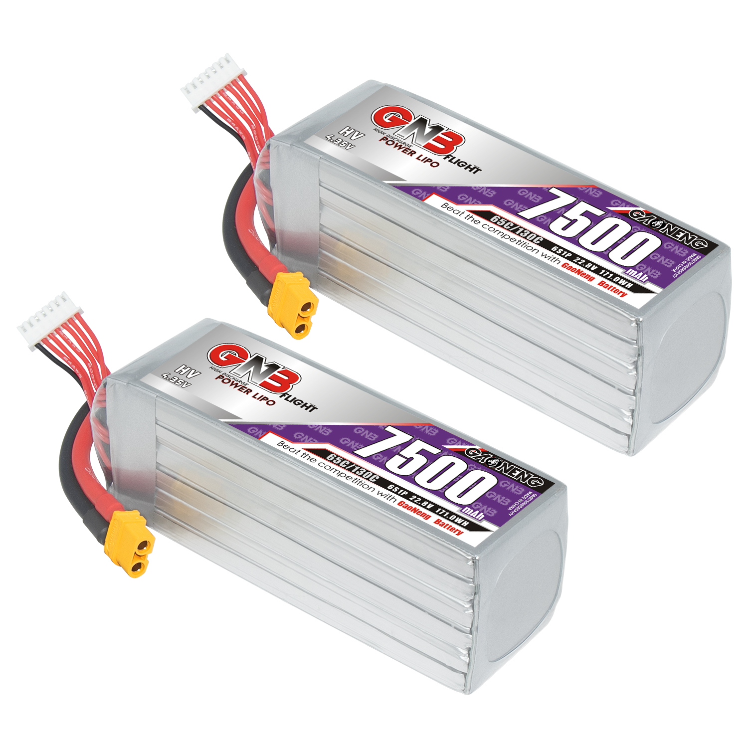 GAONENG GNB HV 6S 22.8V 7500mAh 65C LiPo Battery XT60