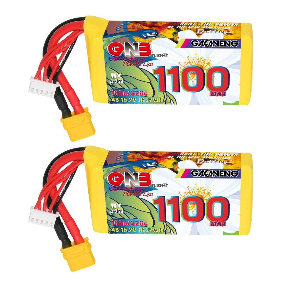 GAONENG GNB LiHV 4S 15.2V 1100mAh 160C XT60 LiPo Battery