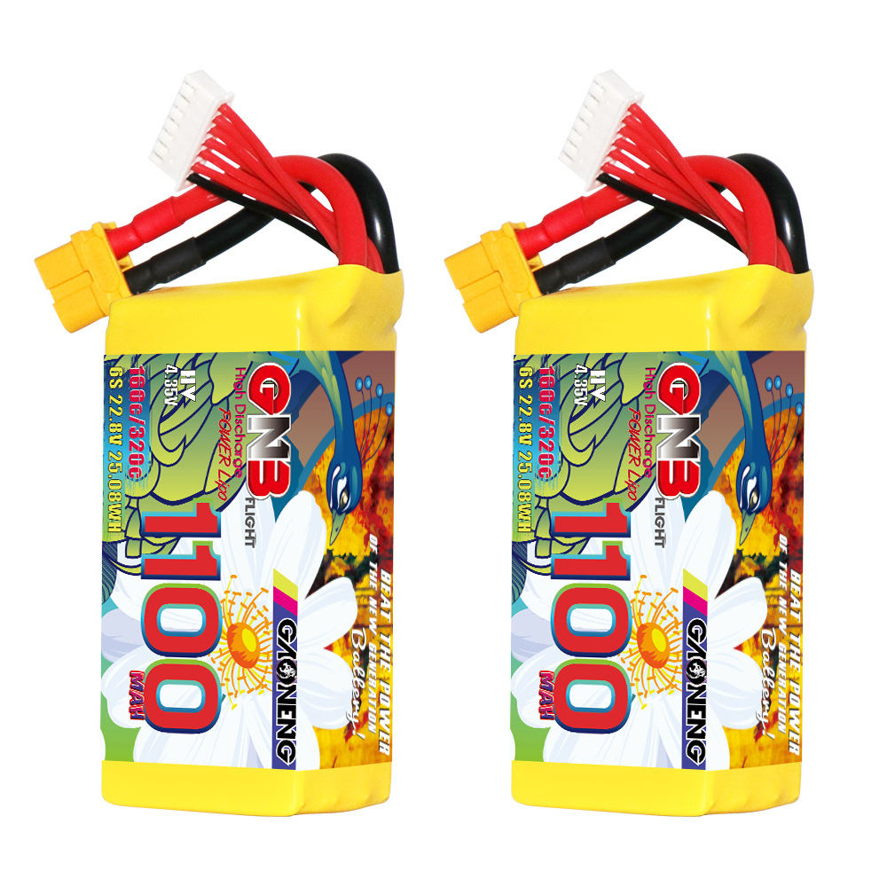 GAONENG GNB LiHV 6S 22.8V 1100mAh 160C XT60 LiPo Battery