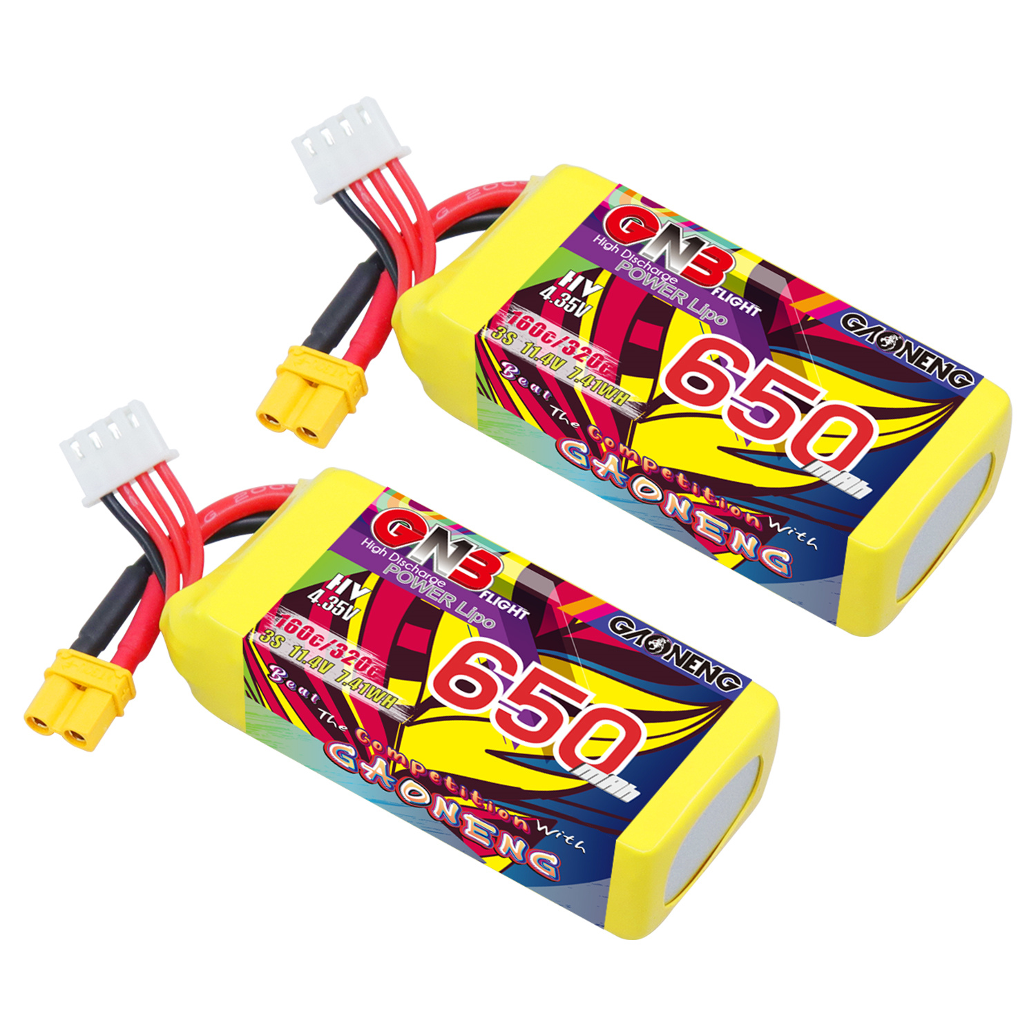 GAONENG GNB LiHV 3S 11.4V 650mAh 160C XT30 LiPo Battery