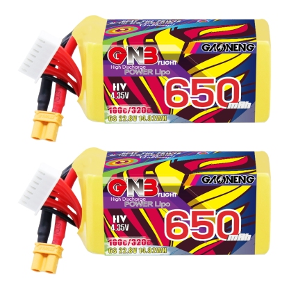 GAONENG GNB LiHV 6S 22.8V 650mAh 160C XT30 LiPo Battery