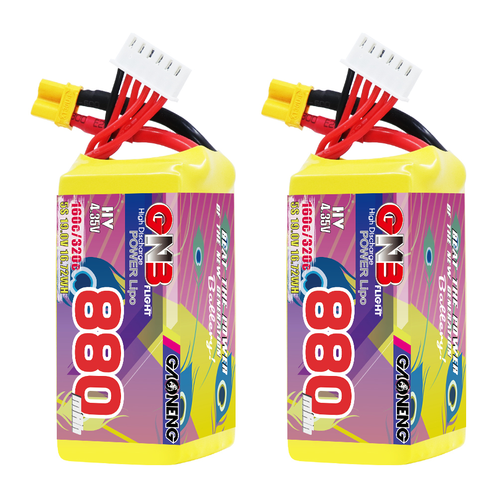 GAONENG GNB LiHV 5S 19V 850mAh 120C XT30 RC LiPo Battery FPV Drone