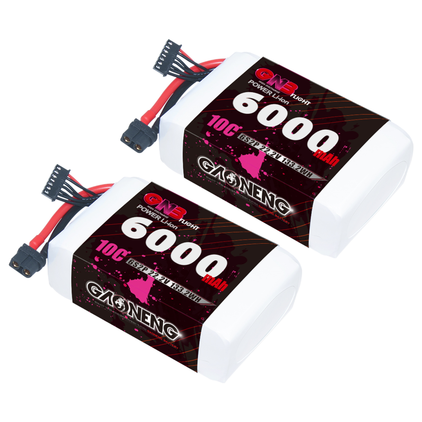 GAONENG GNB 6S 22.2V 6000mAh 10C XT60 Li-ion Battery made with Sony 18650 VTC6