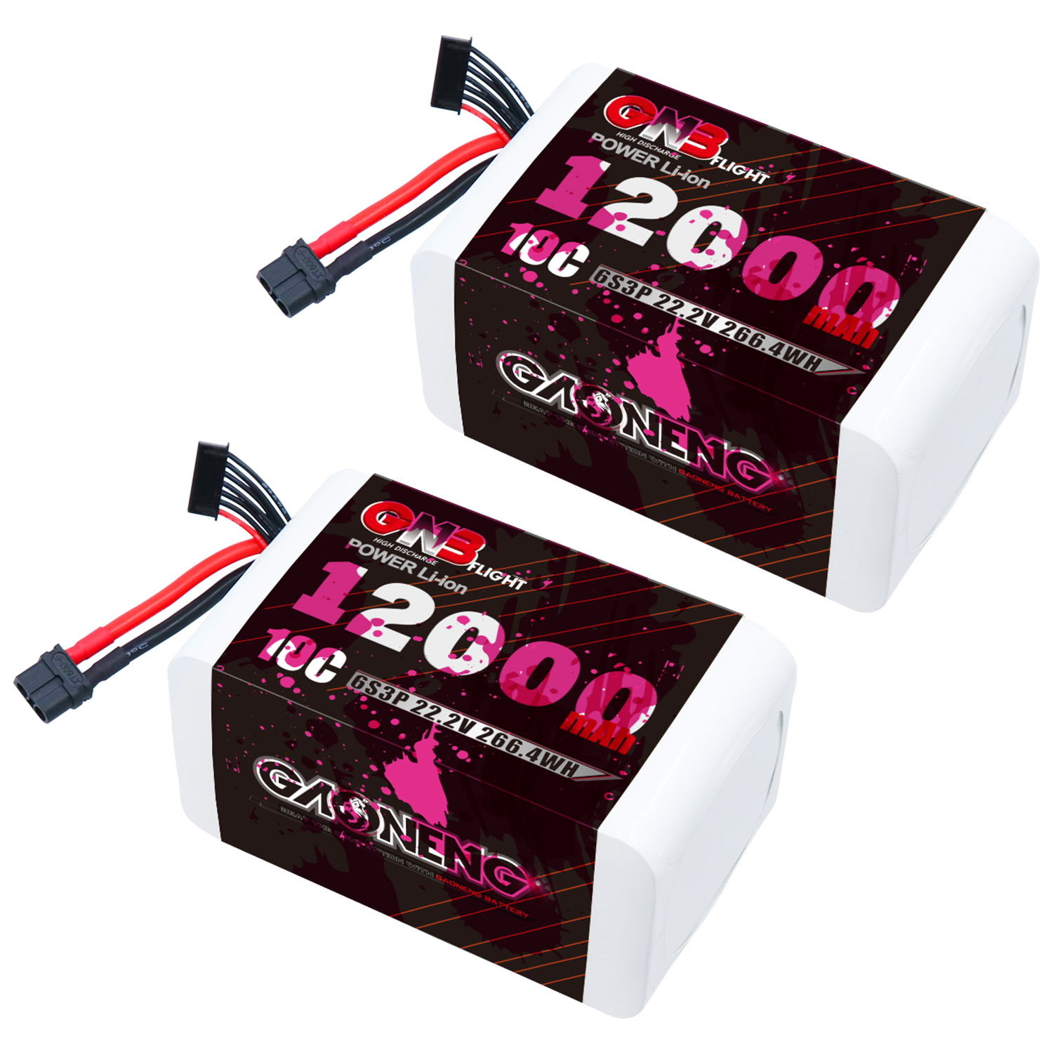GAONENG GNB 6S 22.2V 12000mAh 10C XT60 Li-ion Battery made with Samsung 21700