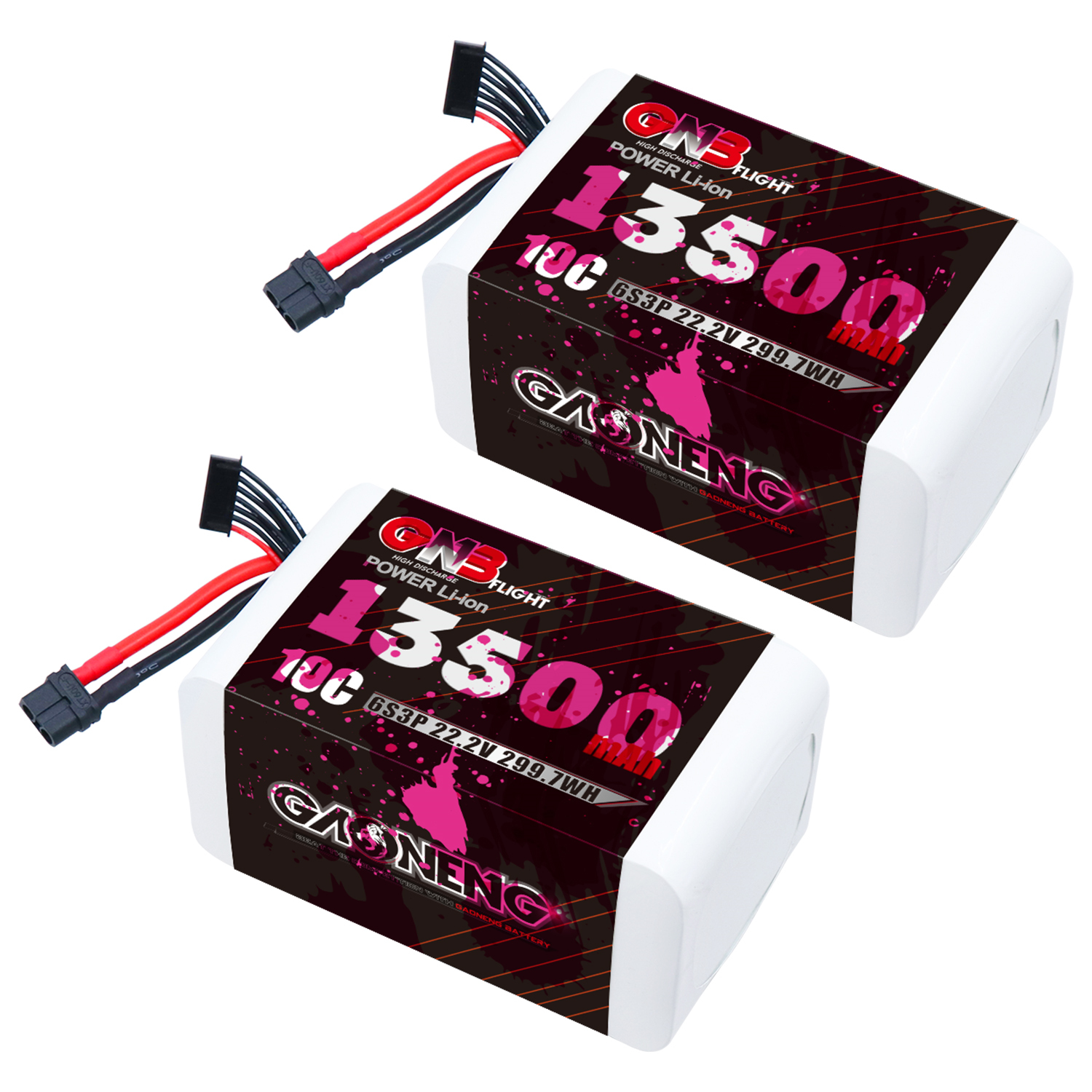 GAONENG GNB 6S 22.2V 13500mah 10C XT60 Li-ion Battery made with Molicel 21700 P45B