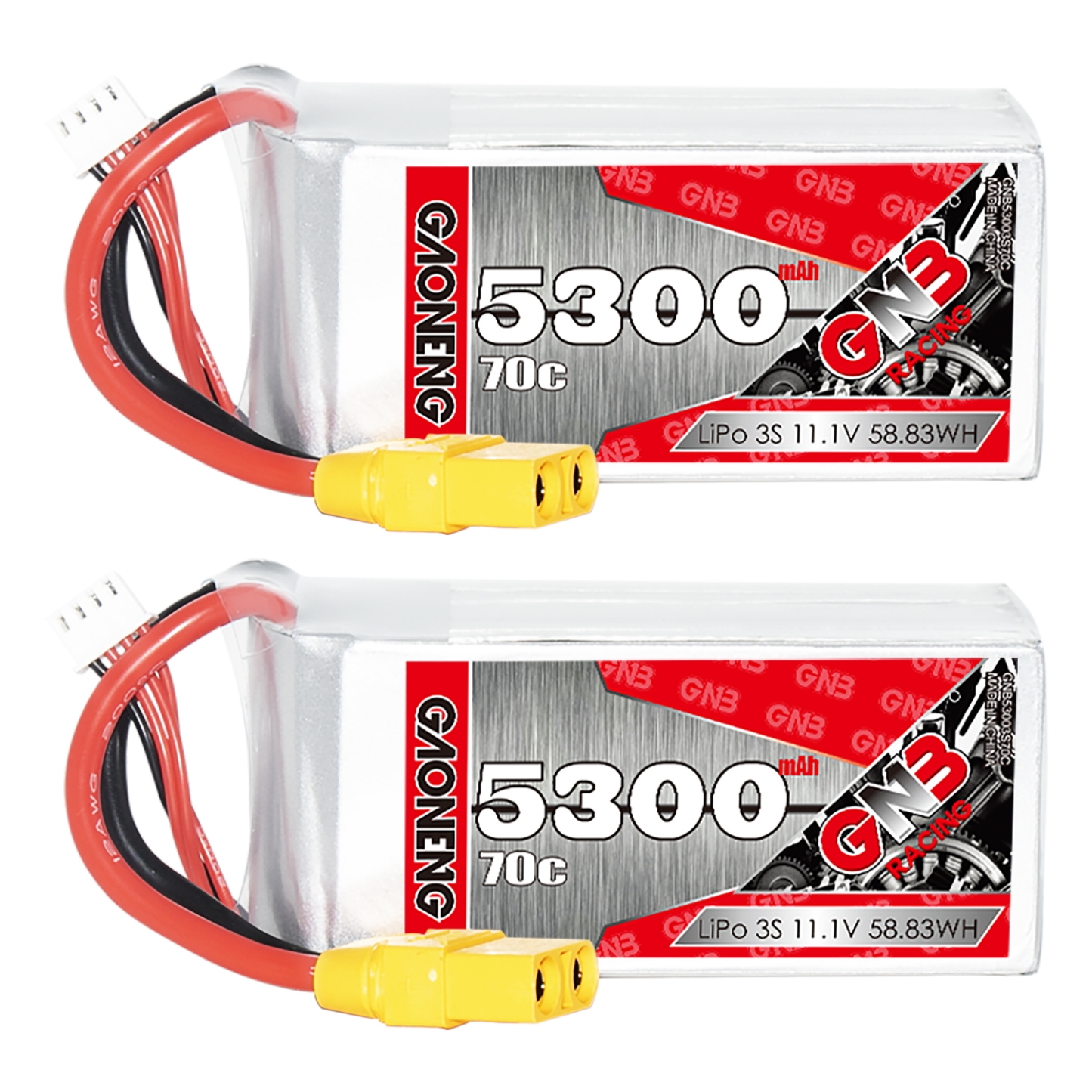 GAONENG GNB 3S 11.1V 5300mah 70C LiPo Battery XT90