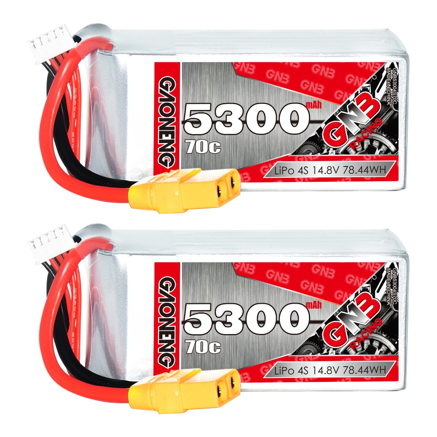 GAONENG GNB 4S 14.8V 5300mAh 70C LiPo Battery XT90