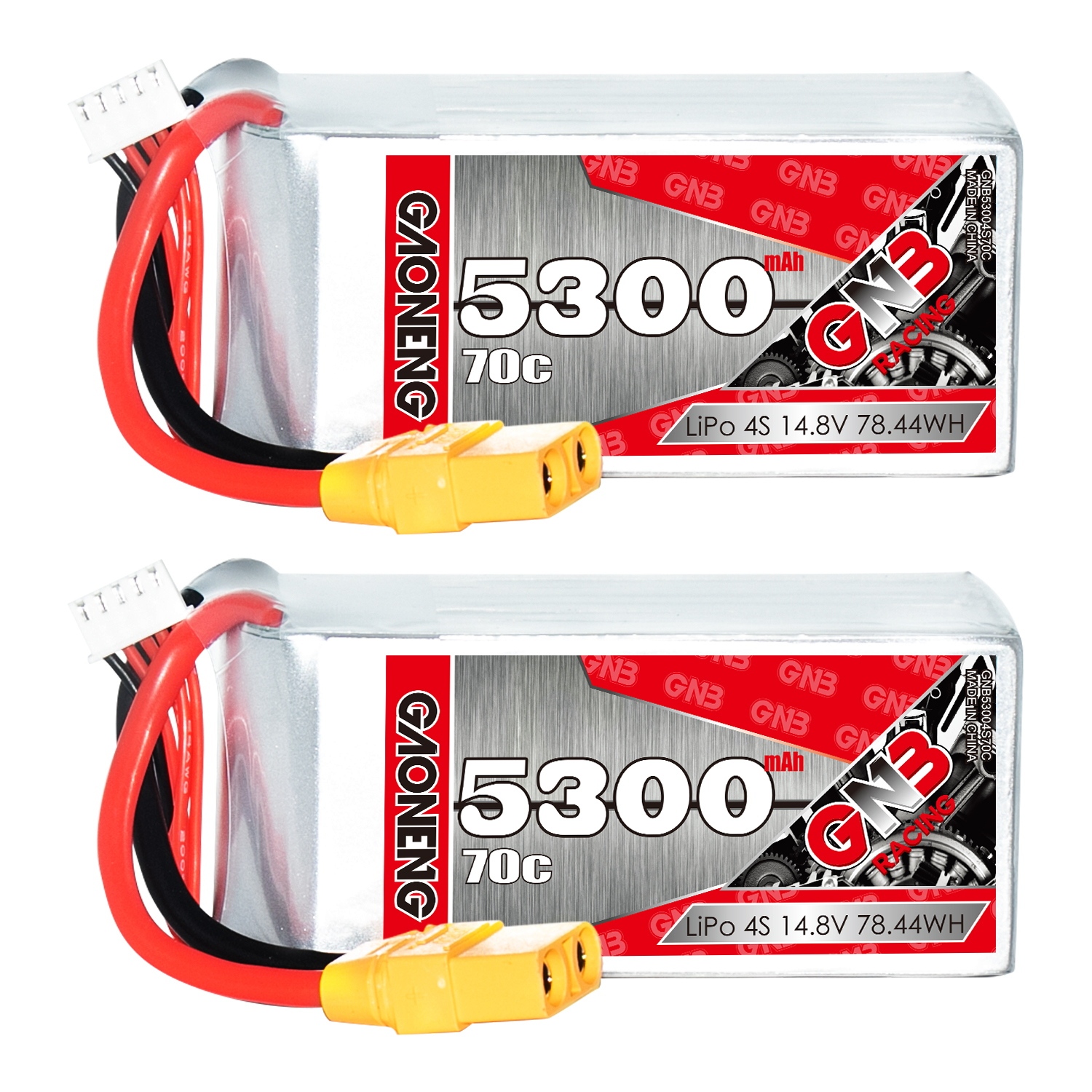 GAONENG GNB 4S 14.8V 5300mAh 70C LiPo Battery XT90