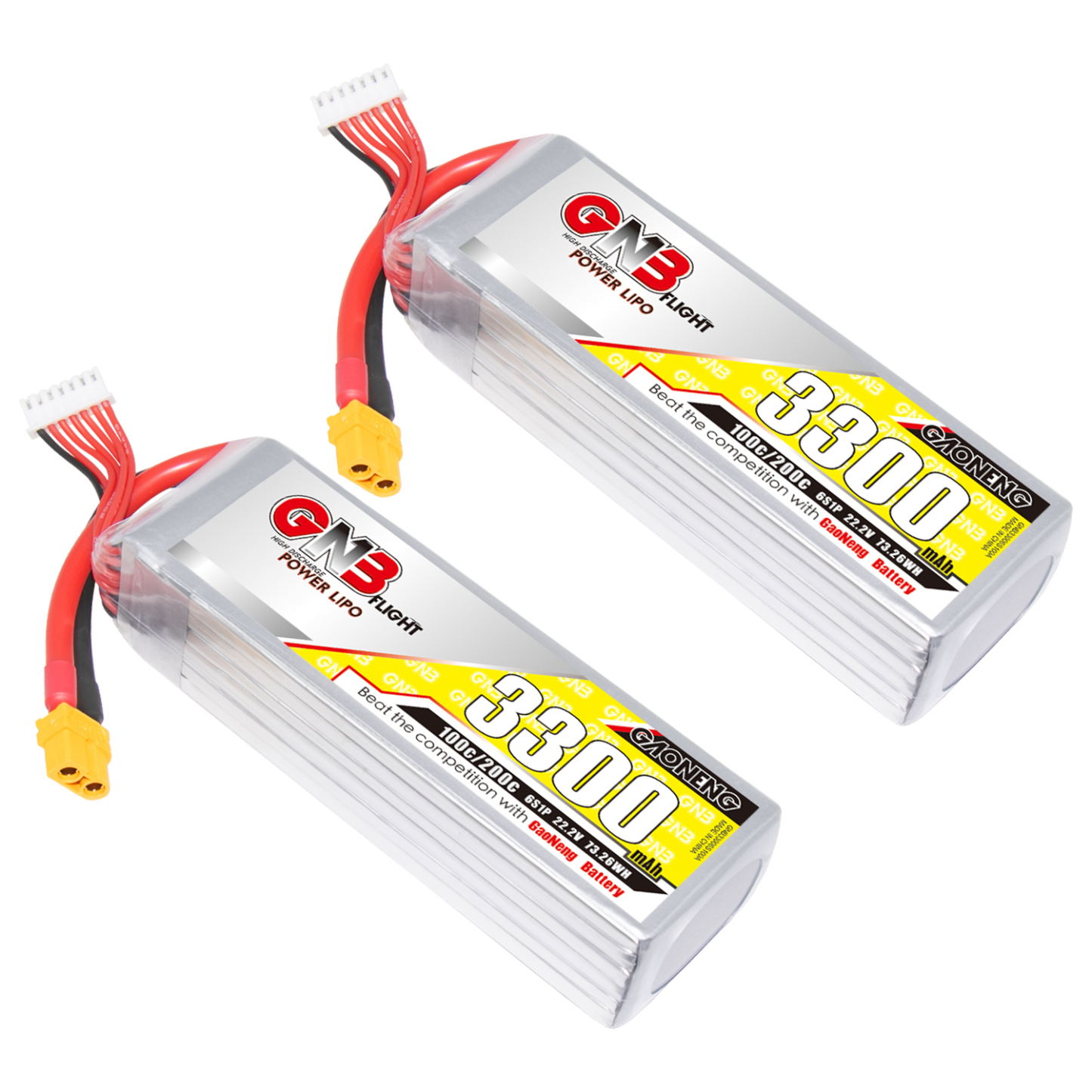 GAONENG GNB 6S 22.2V 3300mAh 100C LiPo Battery XT60