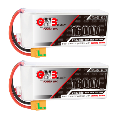 GAONENG GNB 6S1P 22.2V 16000mAh 25C RC LiPo Battery XT90S Anti-Spark