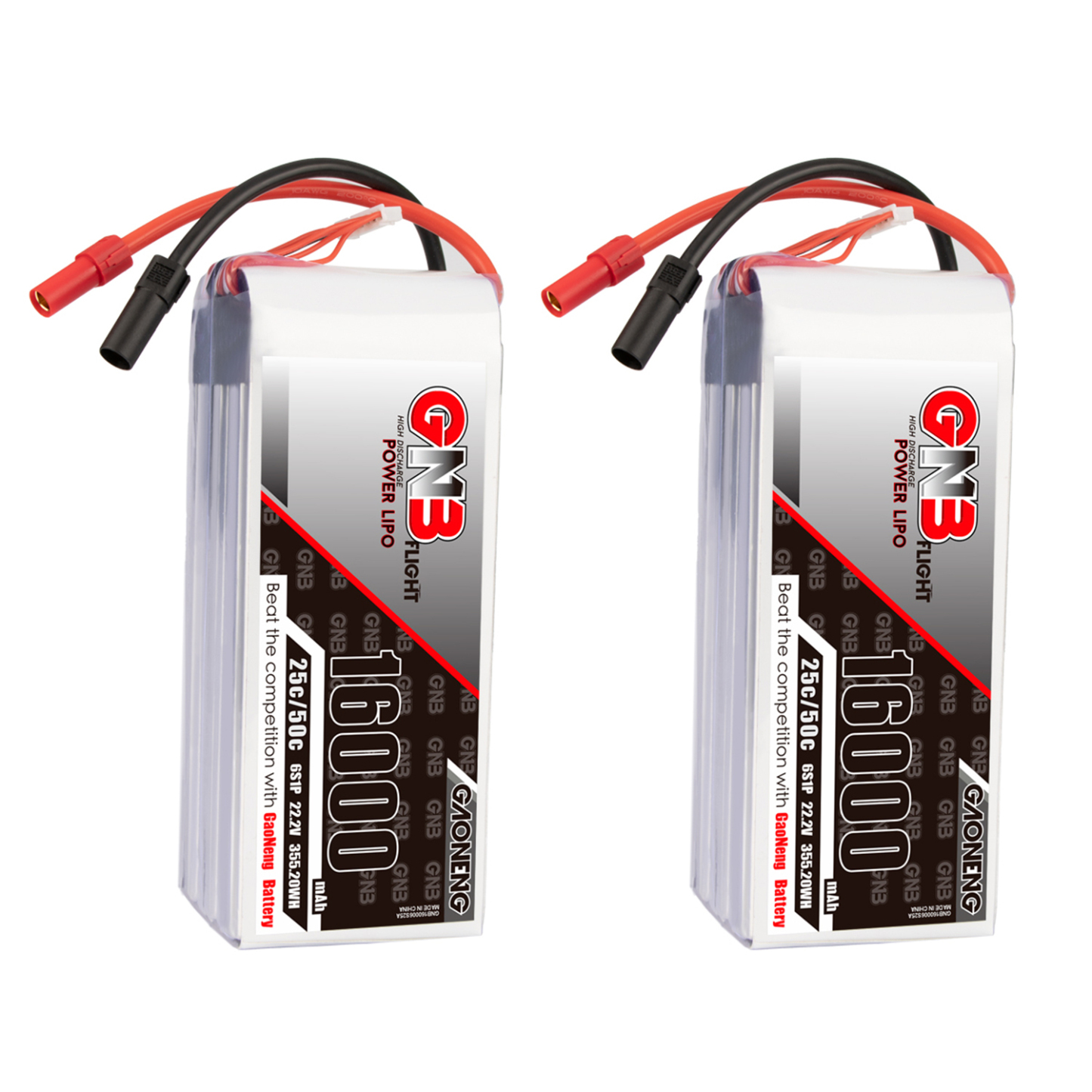GAONENG GNB 6S1P 22.2V 16000mAh 25C RC LiPo Battery XT150 