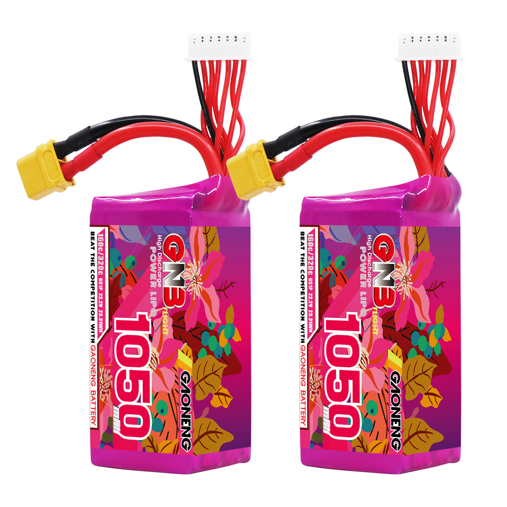GAONENG GNB 6S 22.2V 1100mAh 130C XT60 RC LiPo Battery FPV Drone Quads