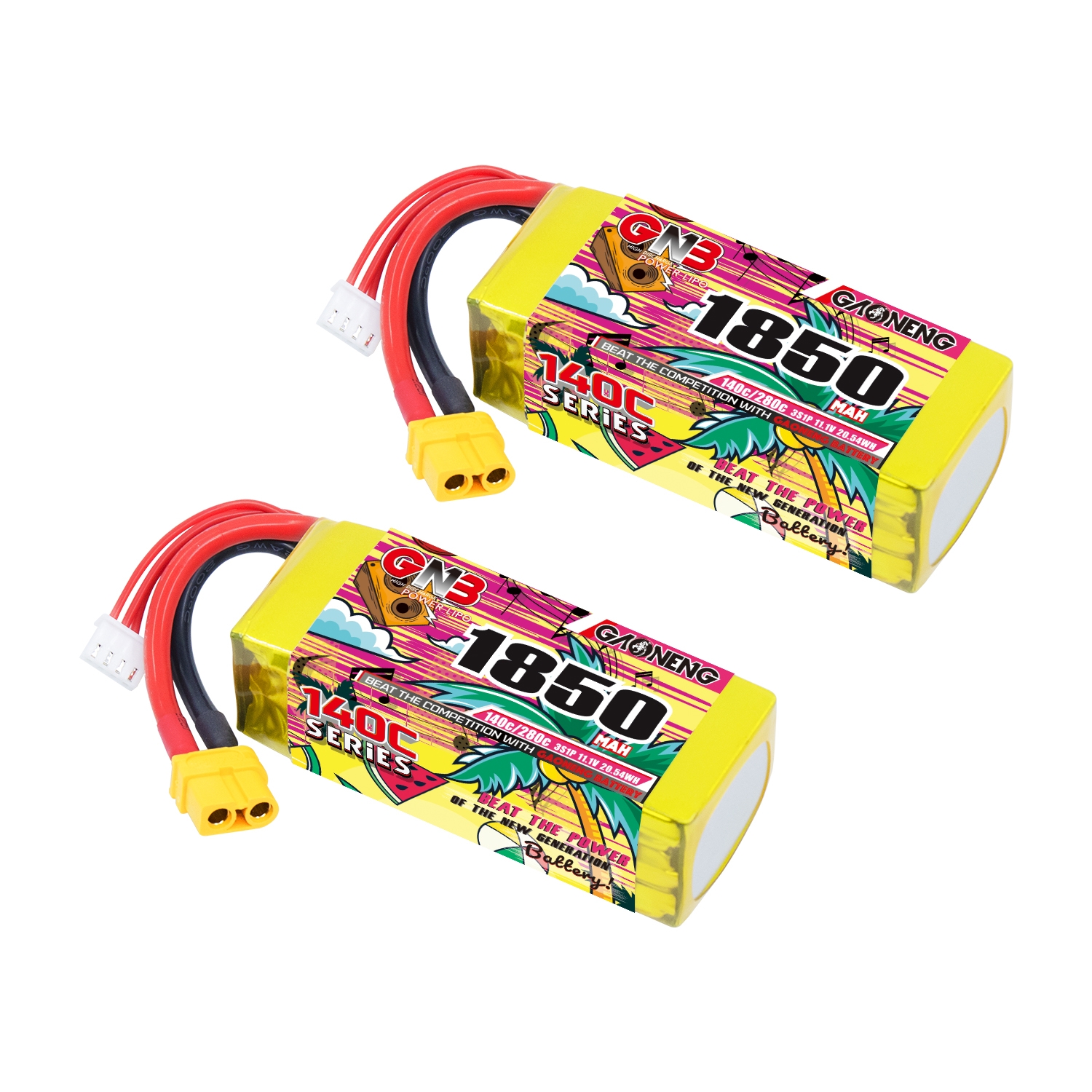 GAONENG GNB 3S 11.1V 1850mAh 140C XT60 LiPo Battery