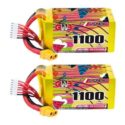 GAONENG GNB 6S 22.2V 1100mAh 140C XT60 LiPo Battery