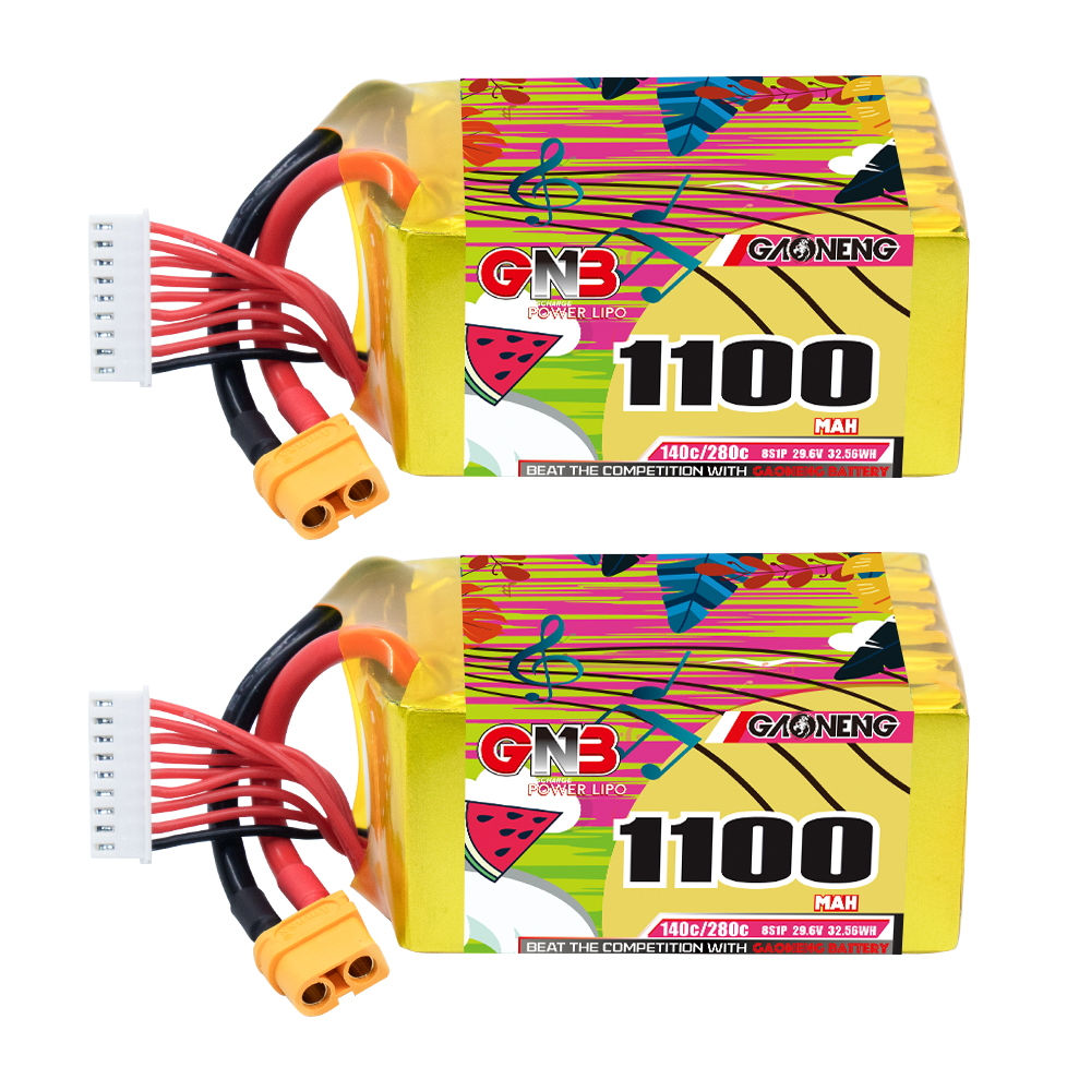 GAONENG GNB 8S 29.6V 1100mAh 140C XT60 LiPo Battery