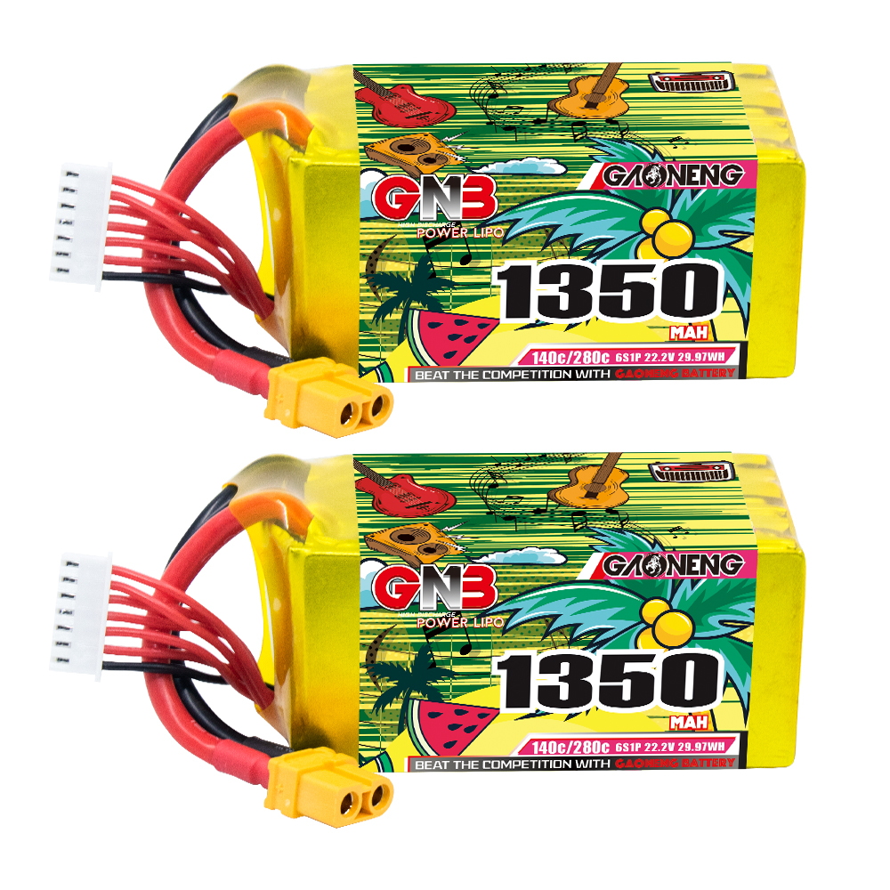 GAONENG GNB 6S 22.2V 1350mAh 140C XT60 LiPo Battery