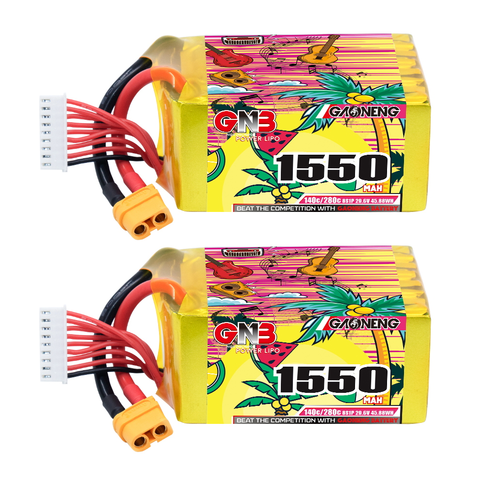 GAONENG GNB 8S 29.6V 1550mAh 140C XT60 LiPo Battery