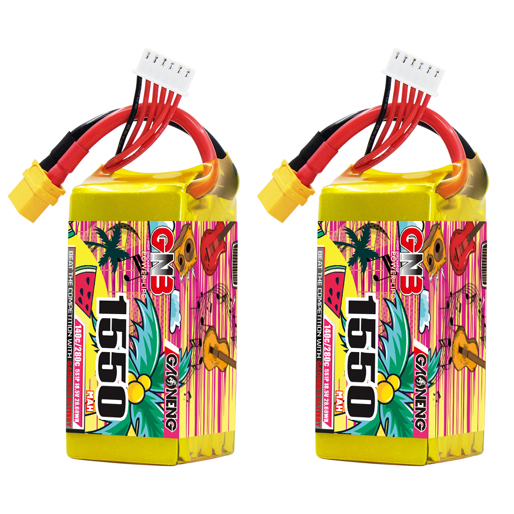 GAONENG GNB 5S 18.5V 1550mAh 140C XT60 RC LiPo Battery FPV Drone Quads
