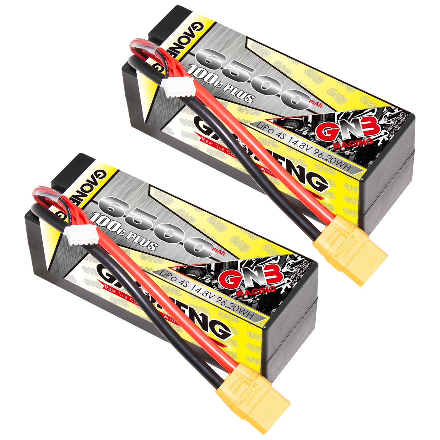 GAONENG GNB 4S 14.8V 6500mAh 100C Cabled Hard Case LiPo Battery XT90