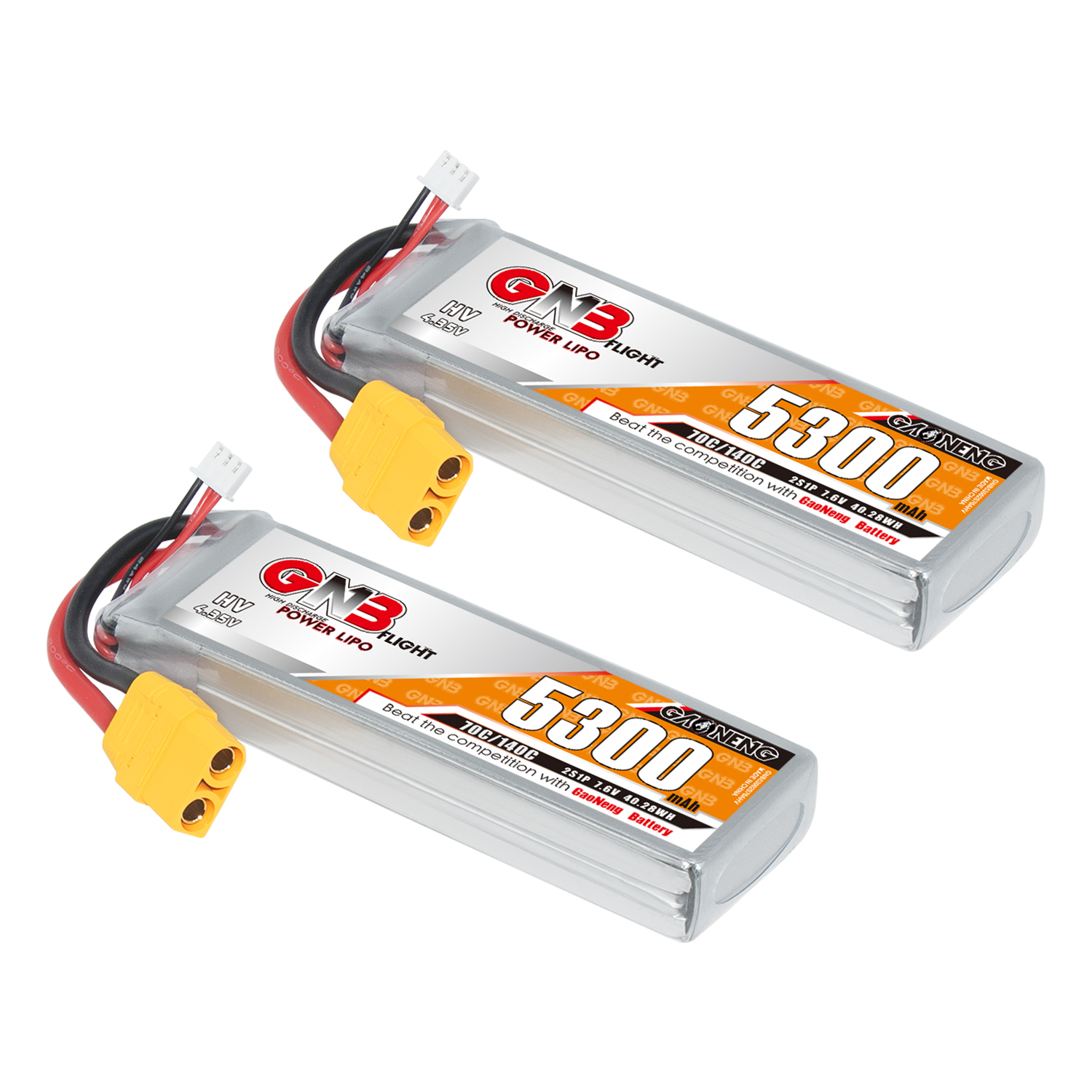 [Copy]GAONENG GNB HV 2S 7.6V 5300mAh 70C LiPo Battery XT90
