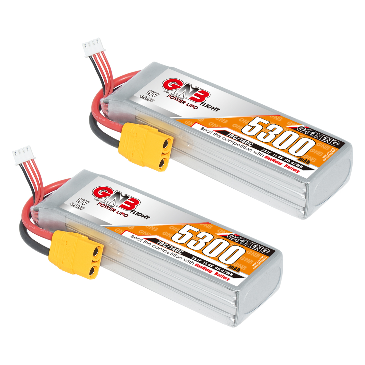 GAONENG GNB HV 3S 11.4V 5300mAh 70C LiPo Battery XT90