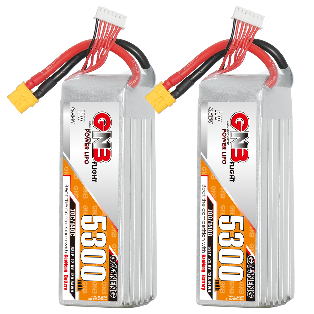 GAONENG GNB HV 6S 22.8V 5300mAh 70C LiPo Battery XT60