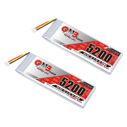 2PCS - GAONENG GNB 1S 3.7V 5200mah 3C LiPo Battery PH2.0 3Pin for TBS Tango 2 Remote Control